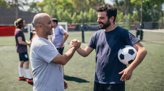Mens football in Colchester