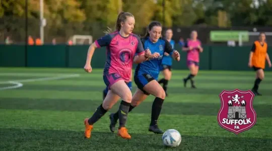 Lowestoft Womens Football suppported by the Suffolk FA